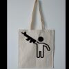 Budget Calico Tote Bag Thumbnail
